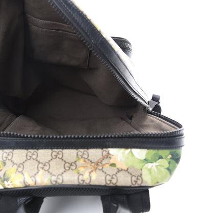 Gucci GG Supreme Monogram Blooms Medium Day Backpack Beige New Military Black 4 of 16