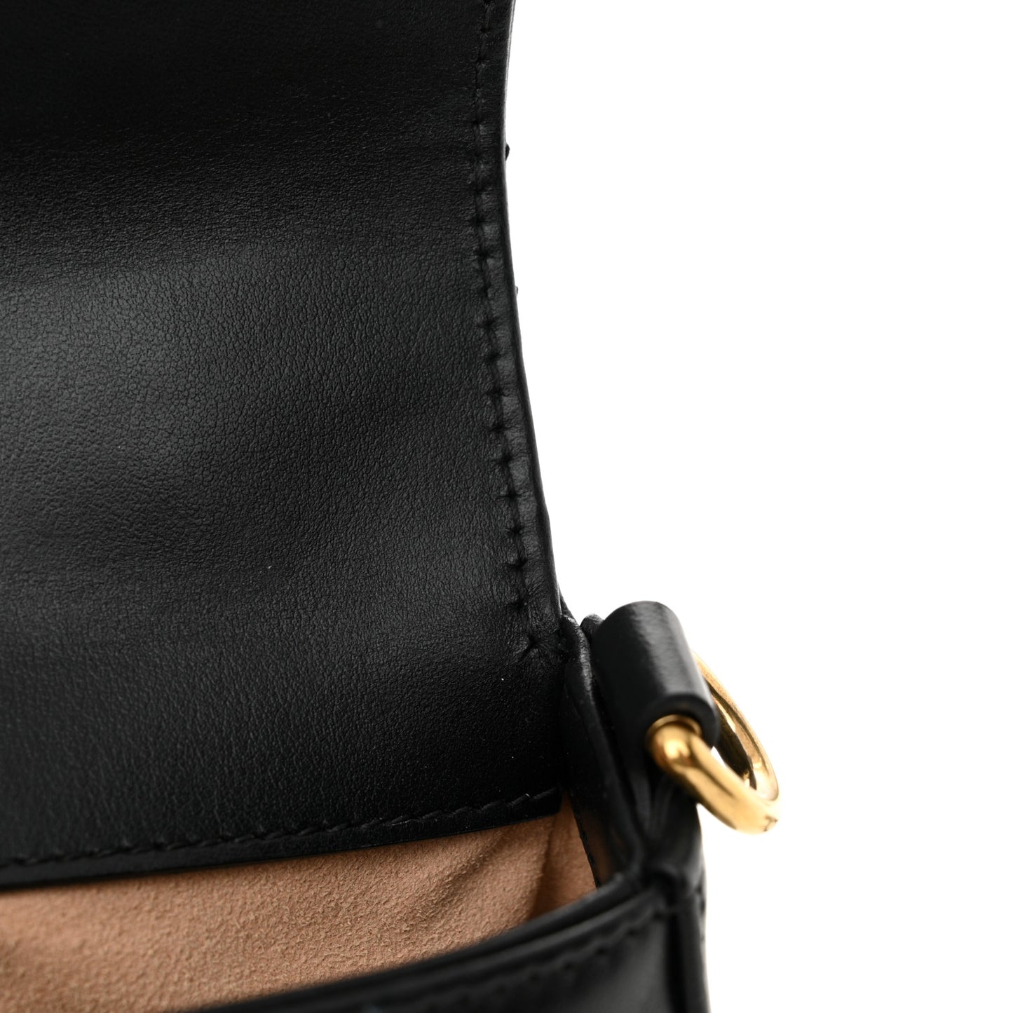 Calfskin Matelasse Small GG Marmont Top Handle Shoulder Bag Black