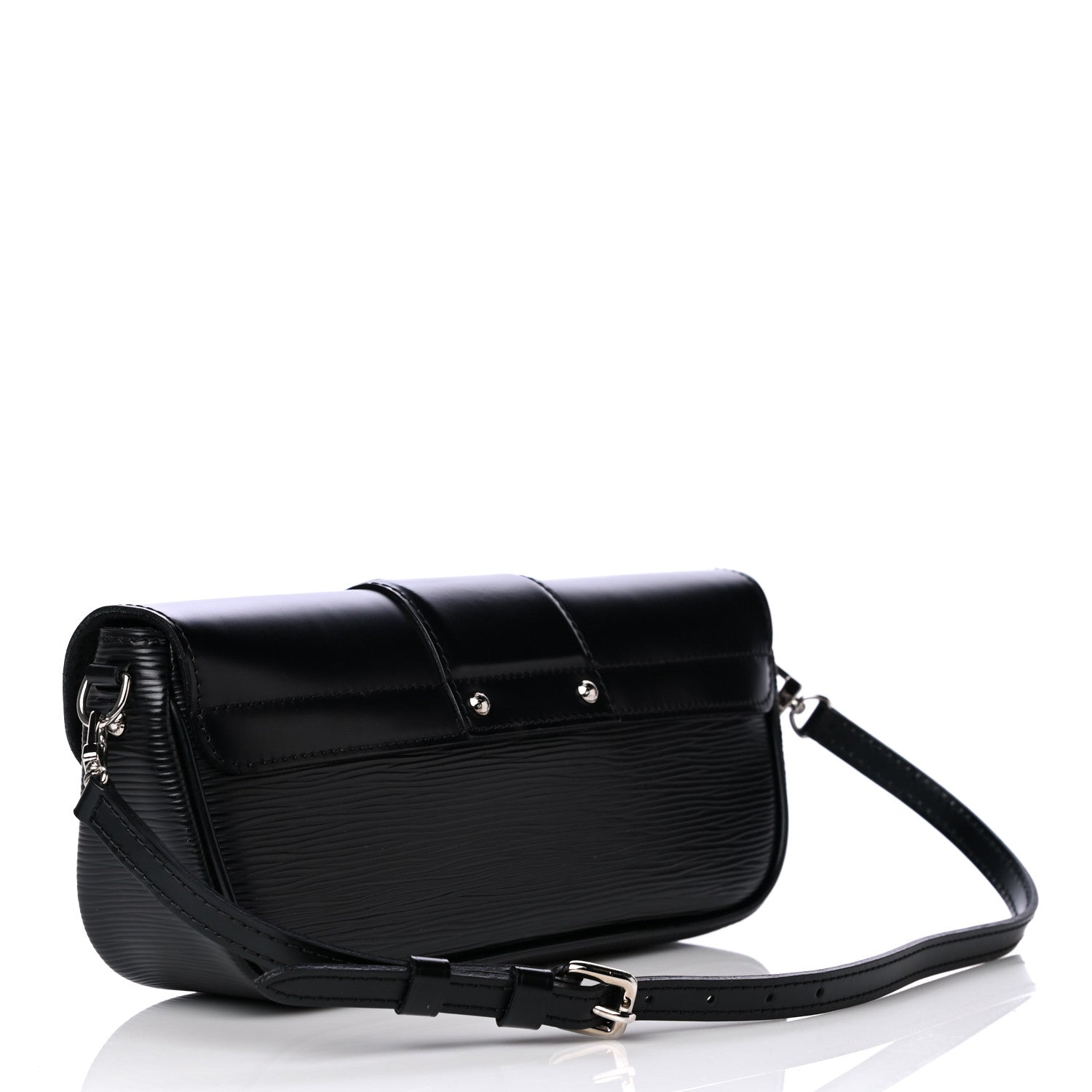 Louis Vuitton Epi Montaigne Clutch Black 3 of 11