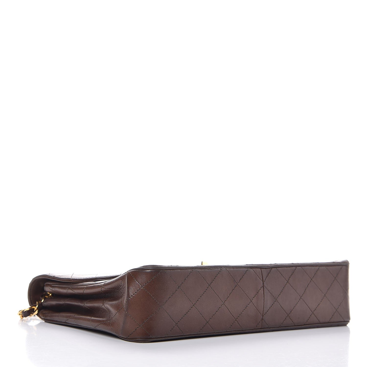 Chanel Lambskin Quilted Jumbo Single Flap Brown 4 of 17