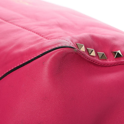 Valentino Garavani Nappa Medium Rockstud Soft Tote Pop Fuxia 23 of 23