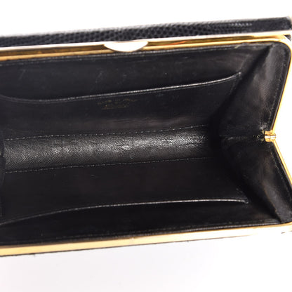 Gucci Lizard Box Clutch Black 5 of 6