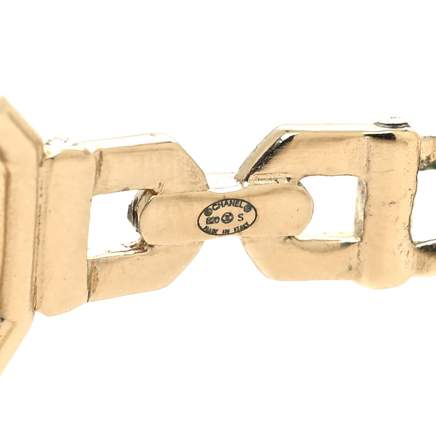 Crystal CC Vendome Hoop Earrings Gold