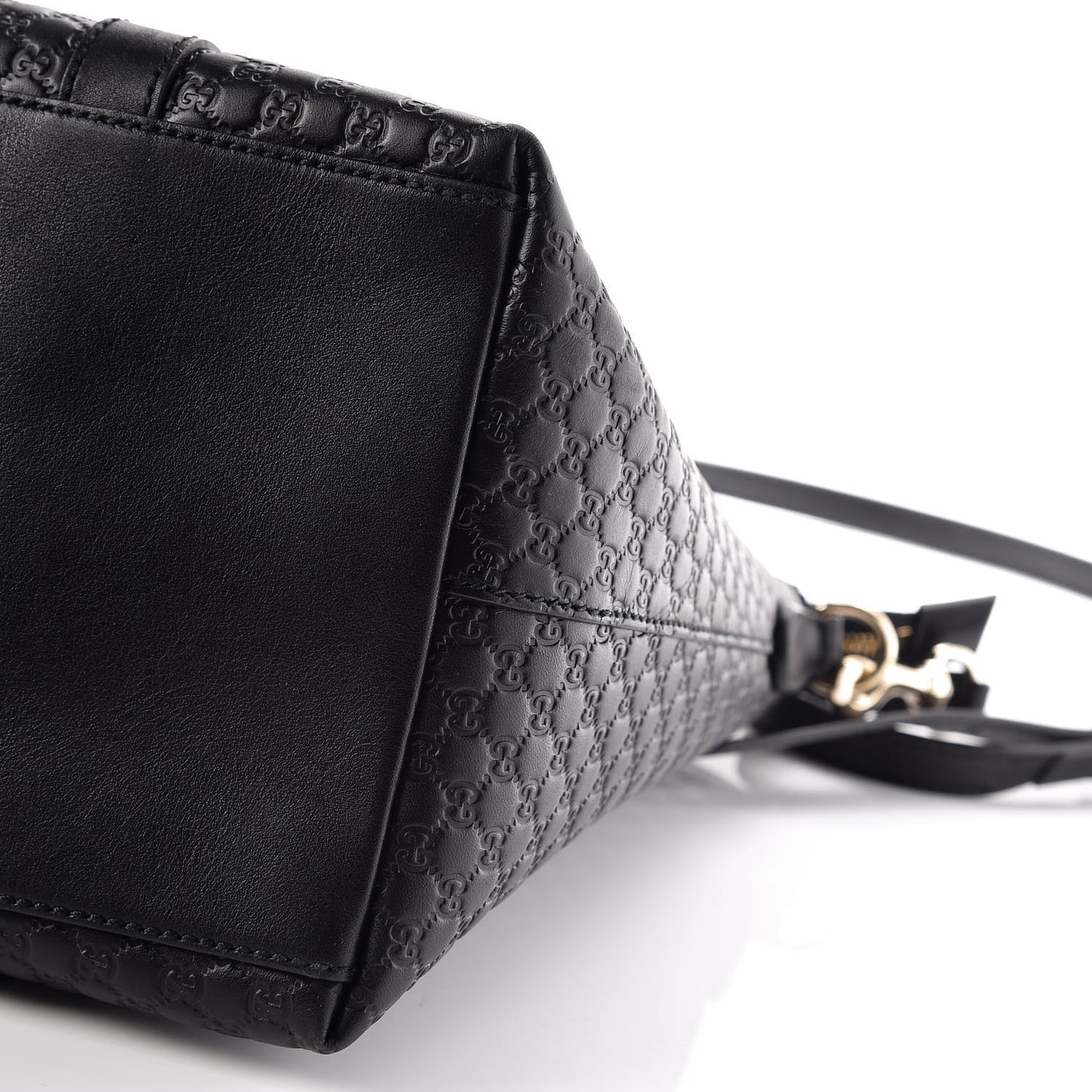 Soft Microguccissima Dome Satchel Black
