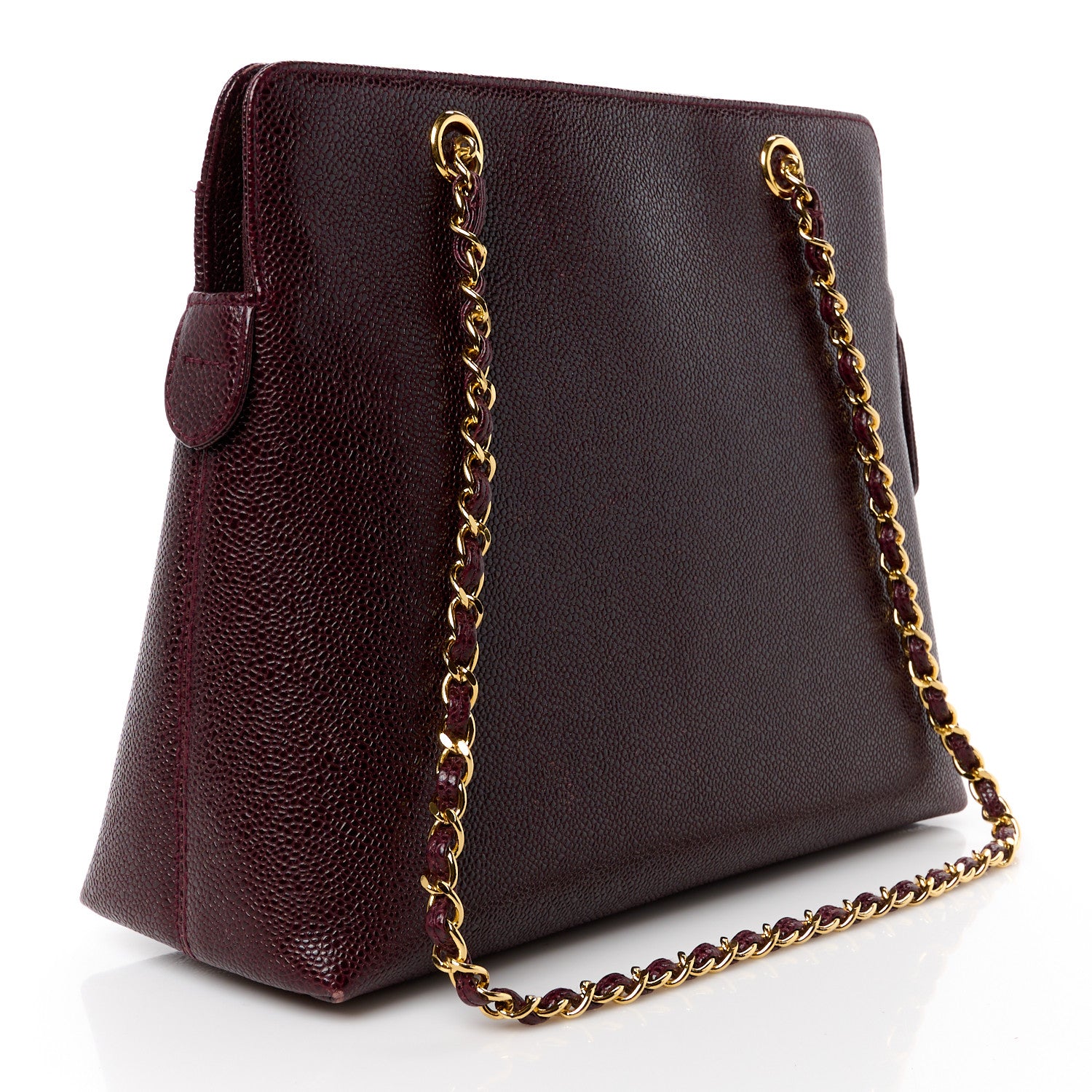 Chanel Caviar Shoulder Bag Bordeaux 3 of 14