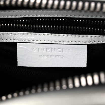 Givenchy Crinkled Patent Calfskin Mini Antigona White 6 of 15