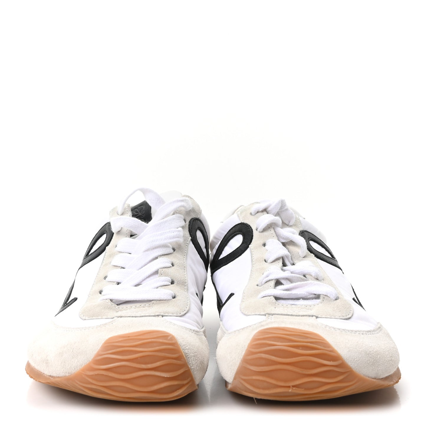 Nylon Suede Ballet Runners 2.0 Sneakers 40 White Black