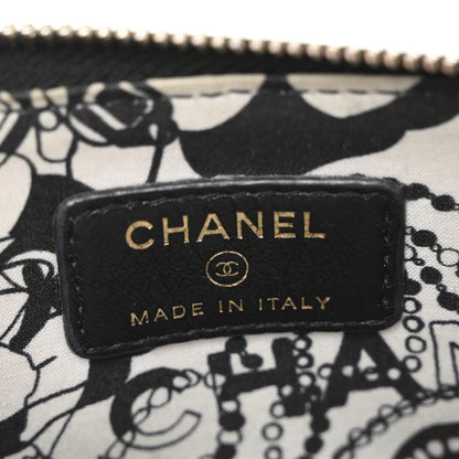 Chanel Lambskin Quilted Compact Zipped Wallet Black 6 of 11