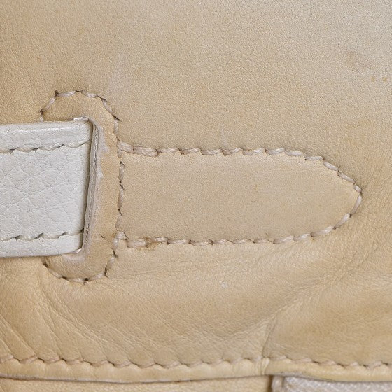 Taurillon Clemence Birkin 30 White