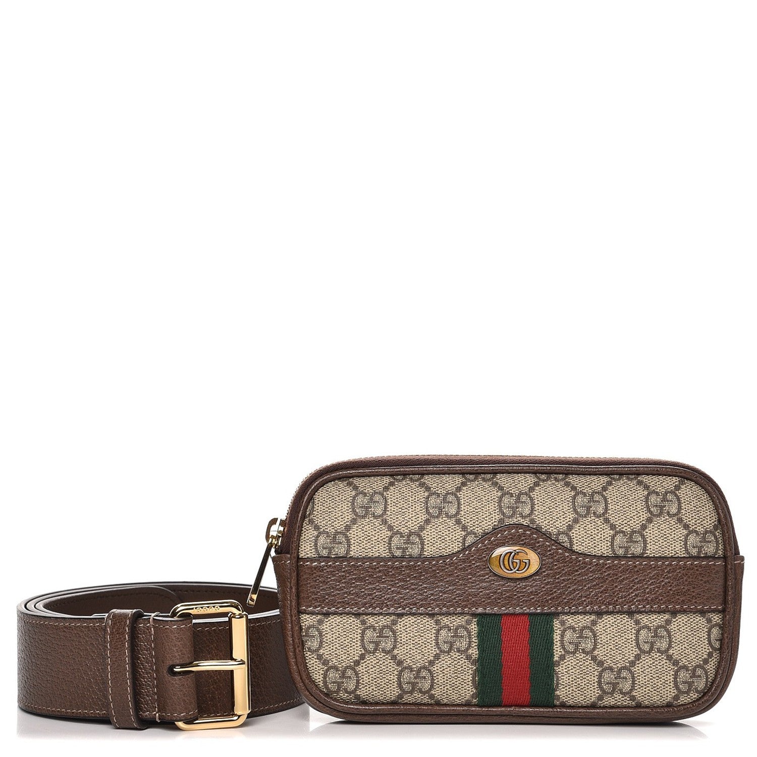 Gucci GG Supreme Monogram Ophidia Belted iPhone Case 85 34 Dark Brown 4 of 14
