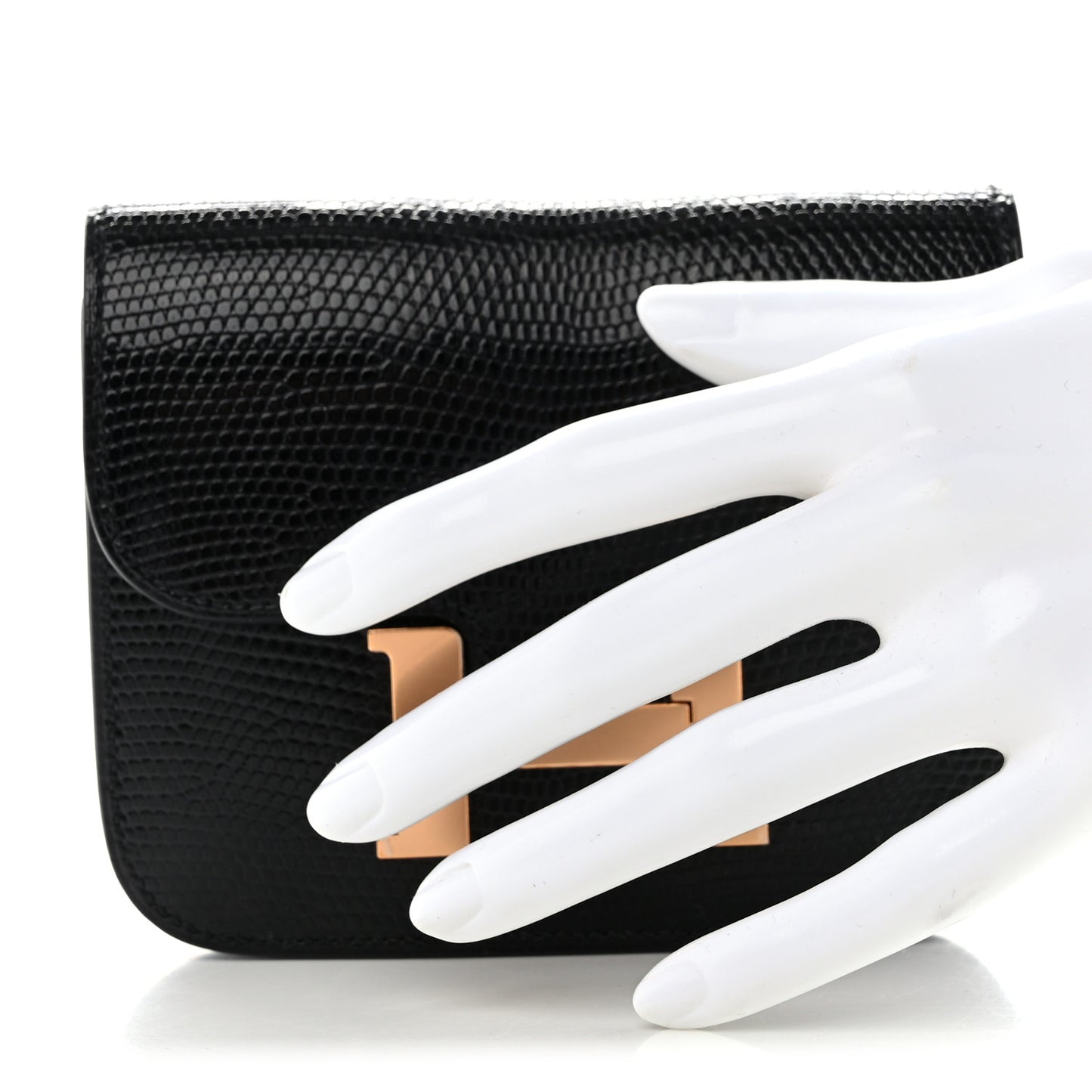 Lizard Constance Slim Wallet Black