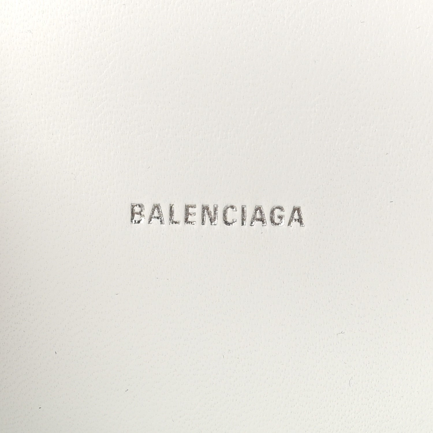 Balenciaga Smooth Calfskin Crystal Diagonal Allover Logo Hourglass Top Handle Bag XS Optic White 6 of 10