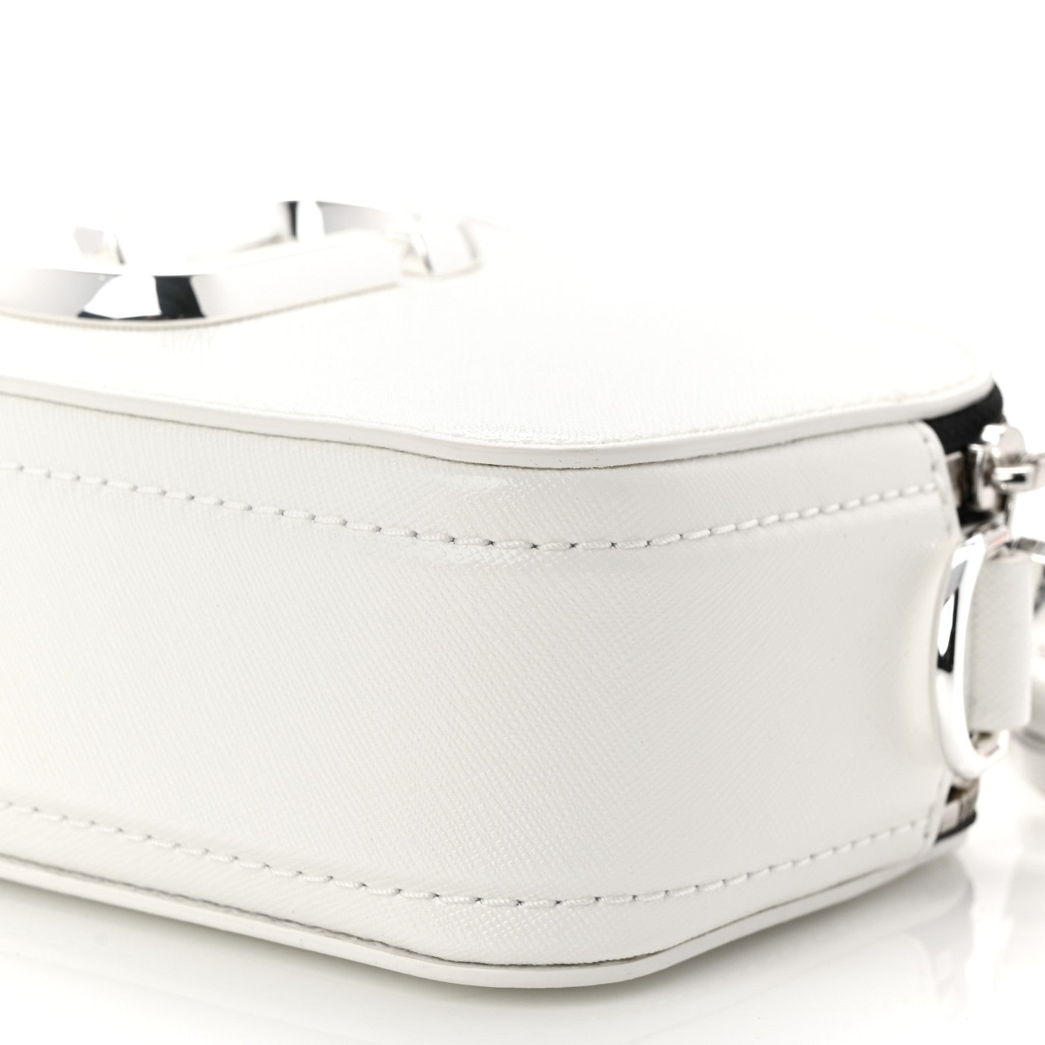 Marc Jacobs Saffiano Small Snapshot Camera Bag White 1854954