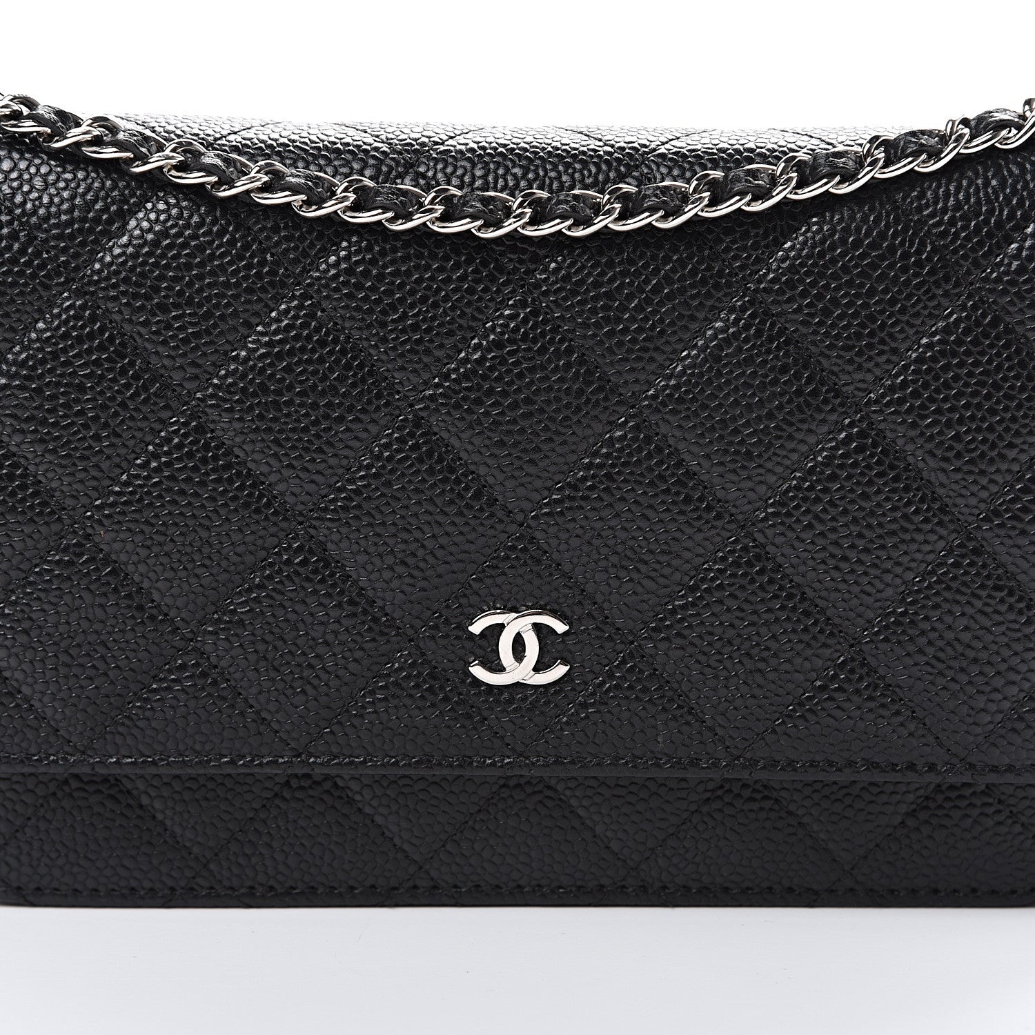 Chanel Caviar Quilted Wallet On Chain WOC Black 8 of 11
