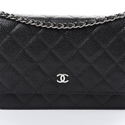Chanel Caviar Quilted Wallet On Chain WOC Black 8 of 11