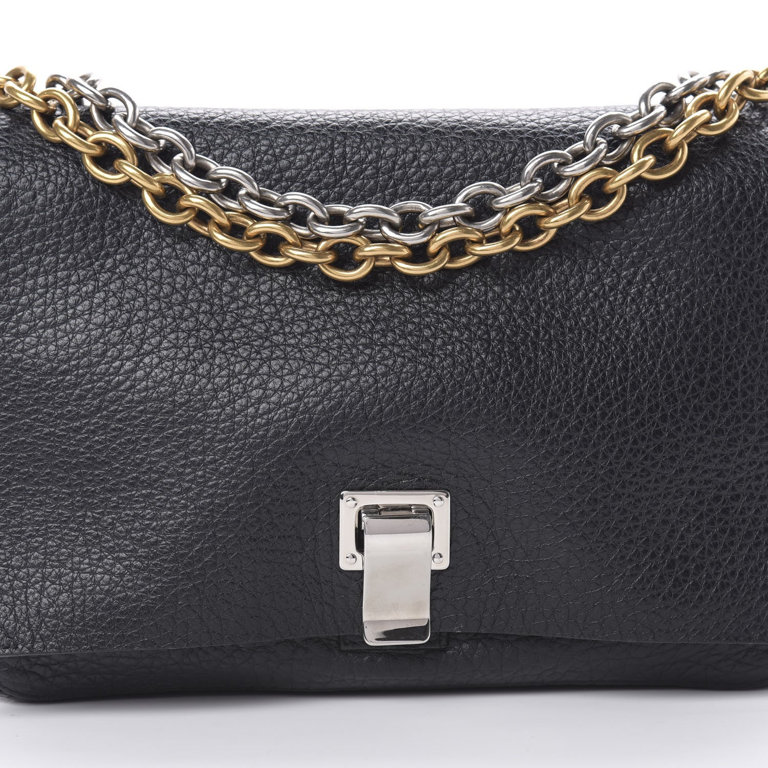 Proenza Schouler Pebbled Calfskin Small Courier Black 8 of 14