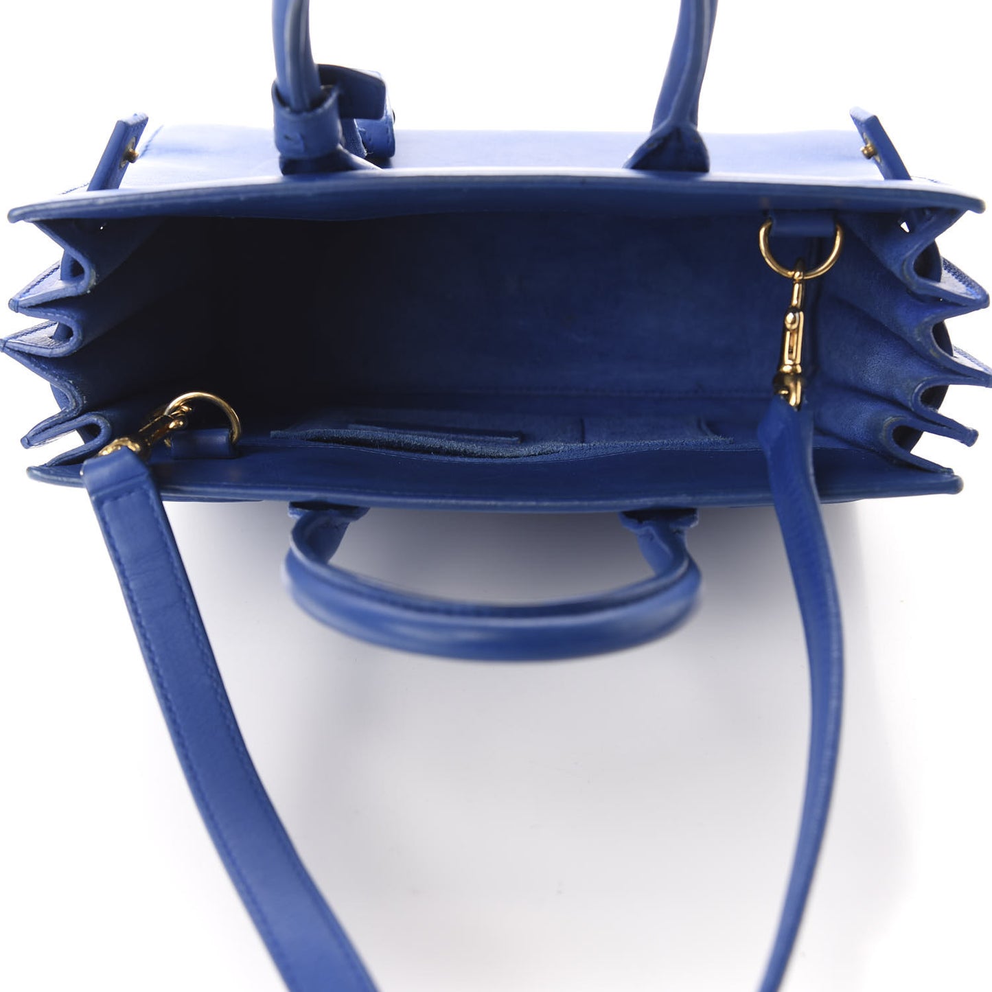 Calfskin Nano Sac De Jour Royal Blue