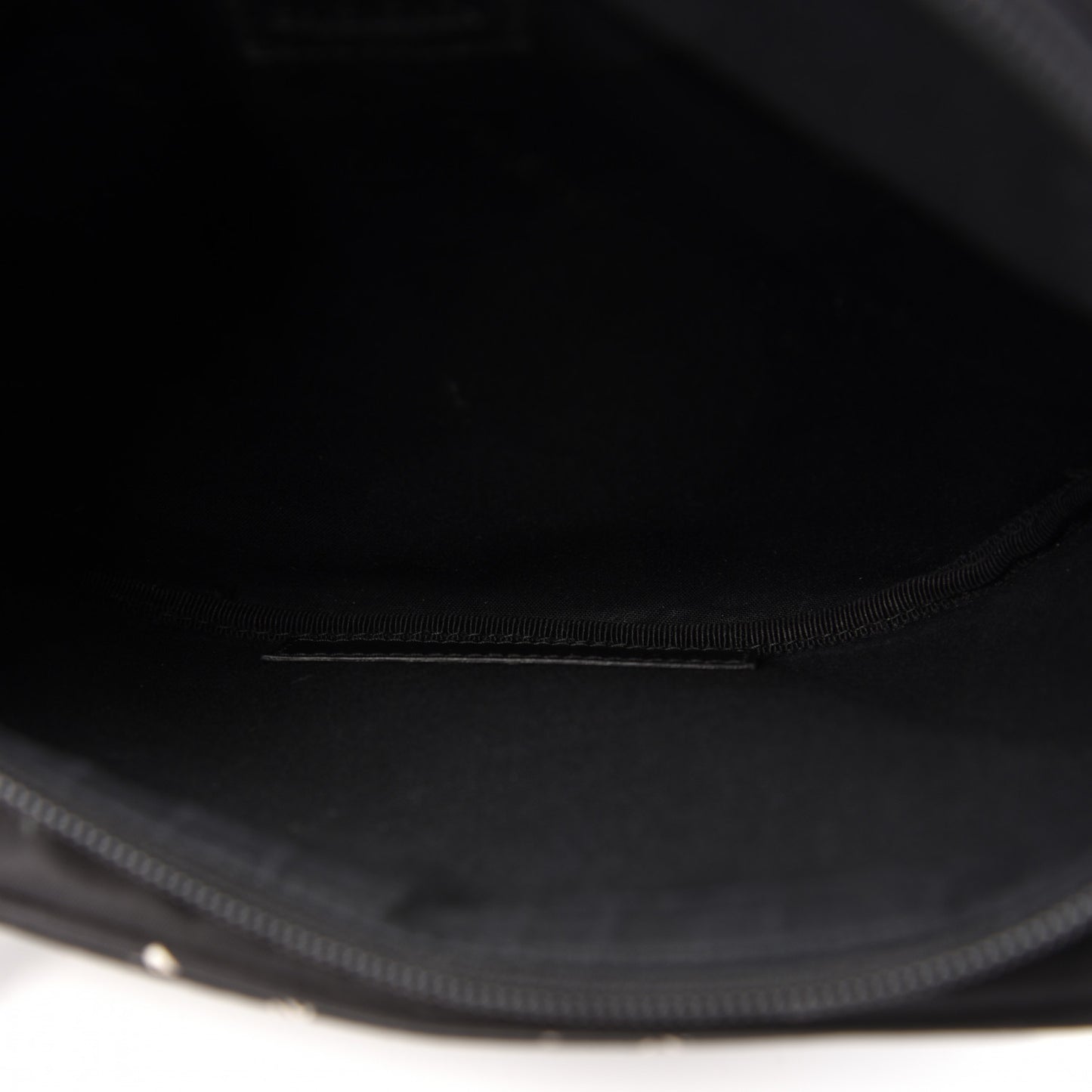 Twill Nylon Allover Logo Explorer Beltpack Black White