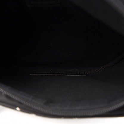 Balenciaga Twill Nylon Allover Logo Explorer Beltpack Black White 5 of 14