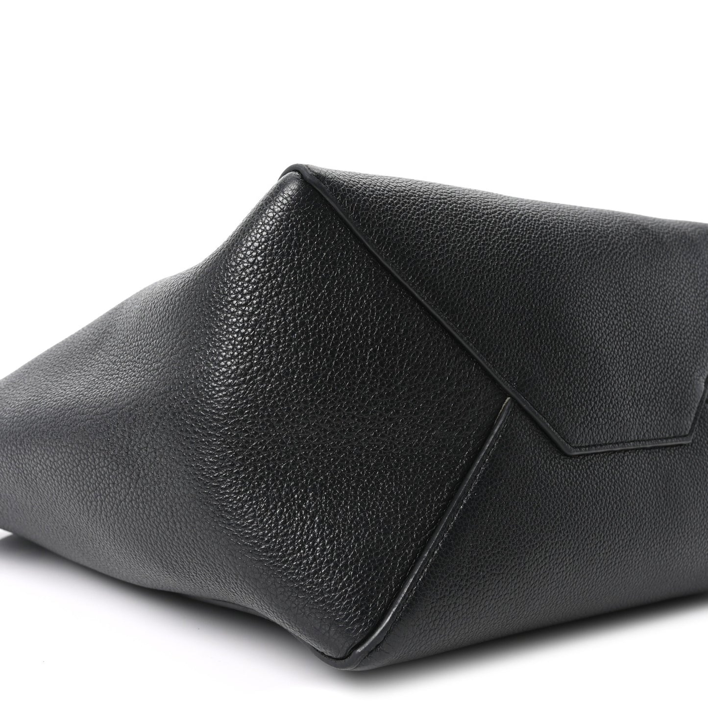 Soft Grained Calfskin Small Belt Cabas Phantom Black