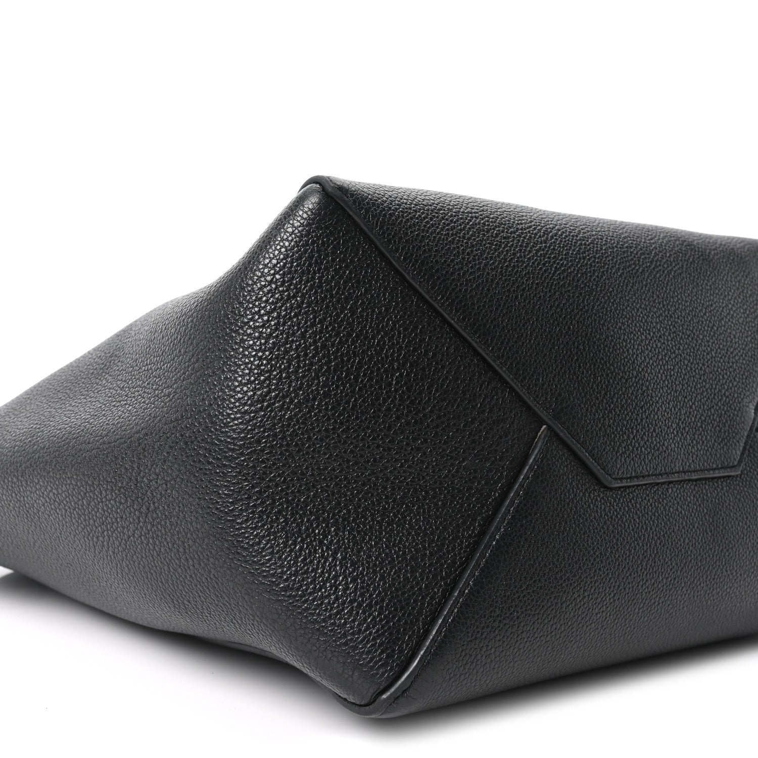 Celine Soft Grained Calfskin Small Belt Cabas Phantom Black 9 of 10