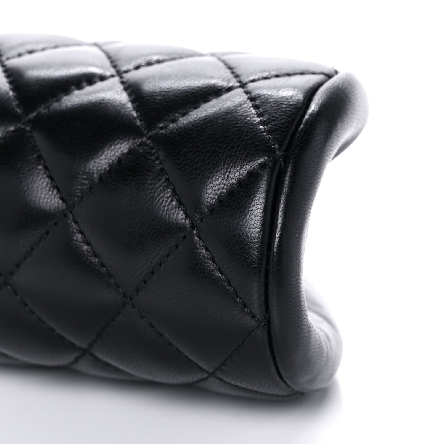 Chanel Lambskin Quilted Timeless Clutch Black 10 of 12