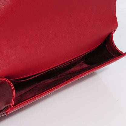 Chanel Lambskin Quilted Boy Flap Clutch Red 7 of 7