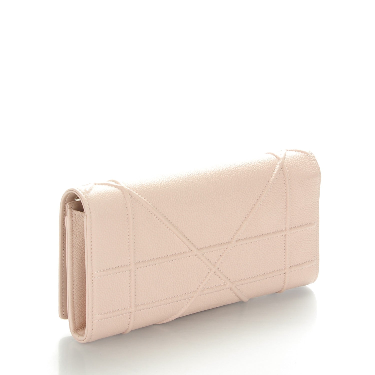 Christian Dior Grained Calfskin Wallet on Chain Pouch Rose Poudre 3 of 7