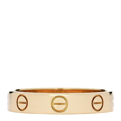 Cartier 18K Yellow Gold 3.5mm LOVE Wedding Band Ring 52 6 3 of 5