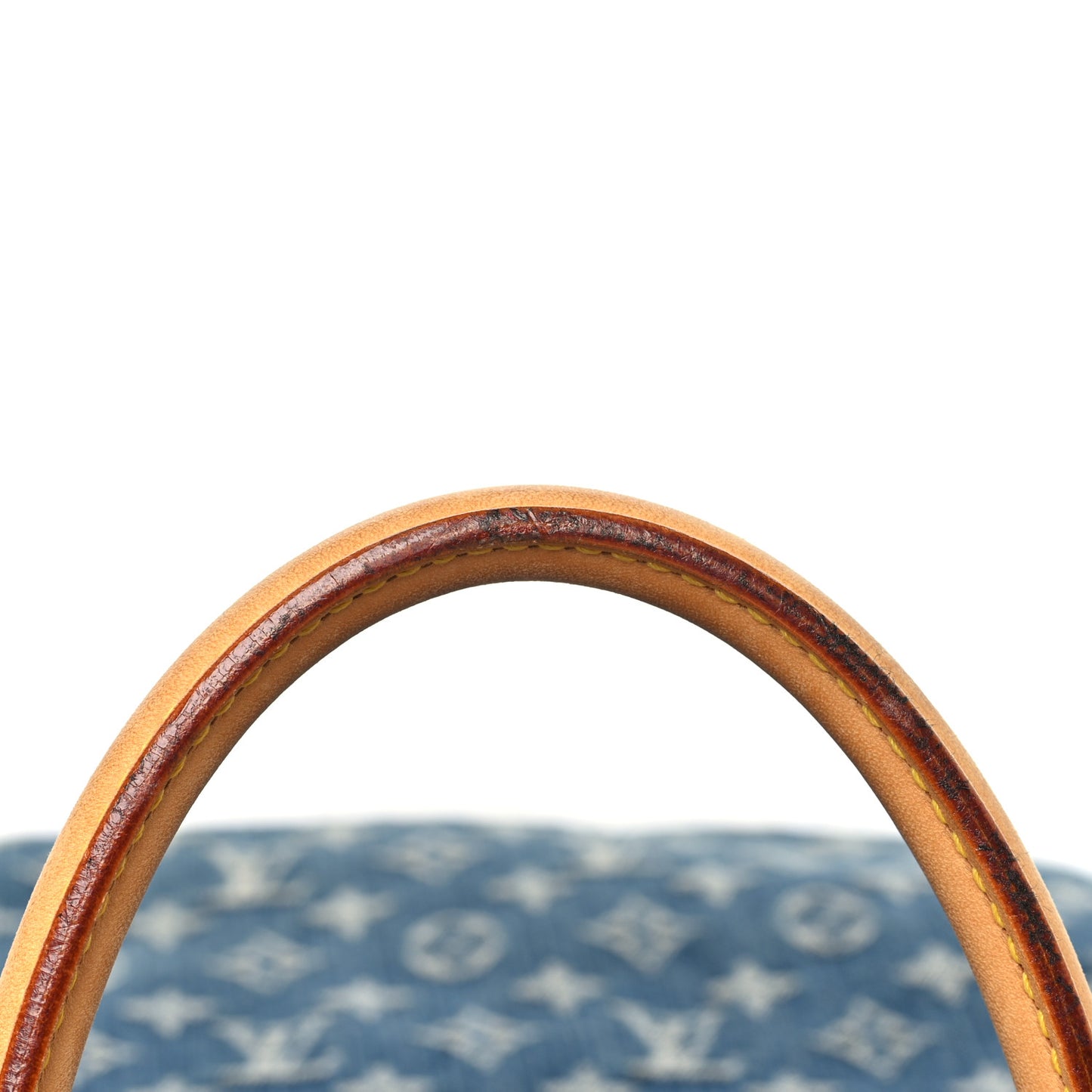 Monogram Denim Sac Plat Blue