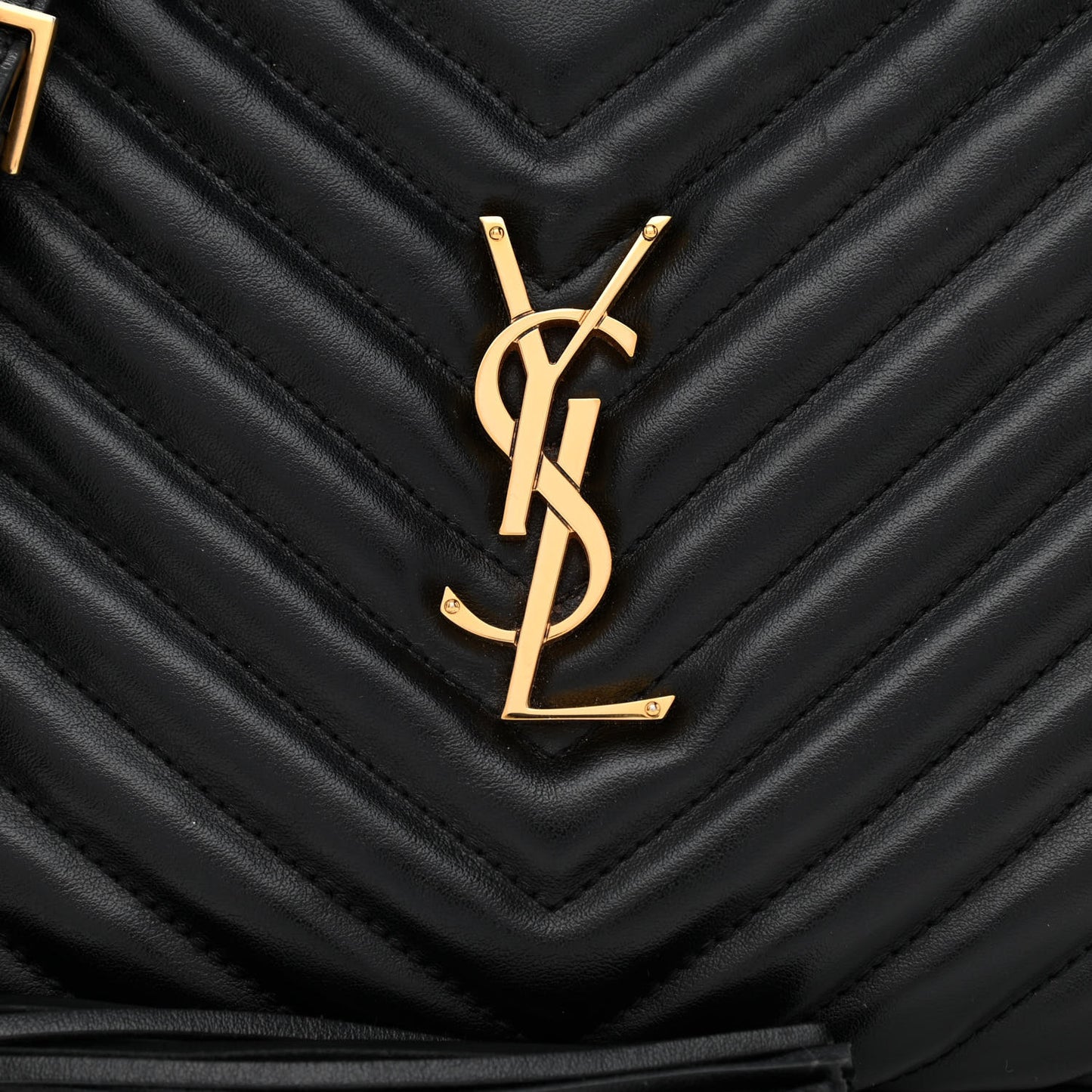 Calfskin Matelasse Monogram Lou Camera Bag Black