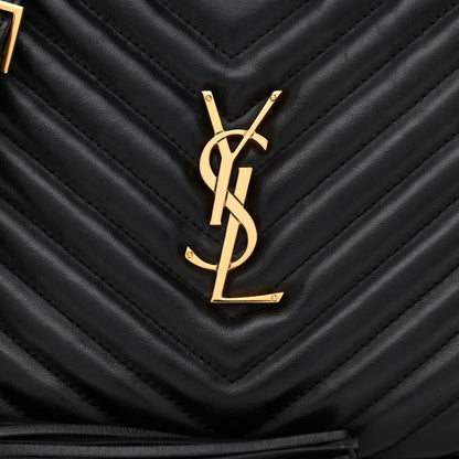 Saint Laurent Calfskin Matelasse Monogram Lou Camera Bag Black 8 of 10