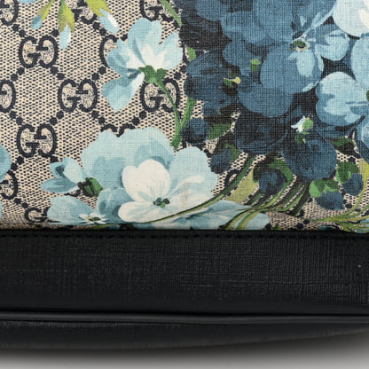 Gucci GG Supreme Monogram Blooms Medium Day Backpack Beige Blue Navy 11 of 12