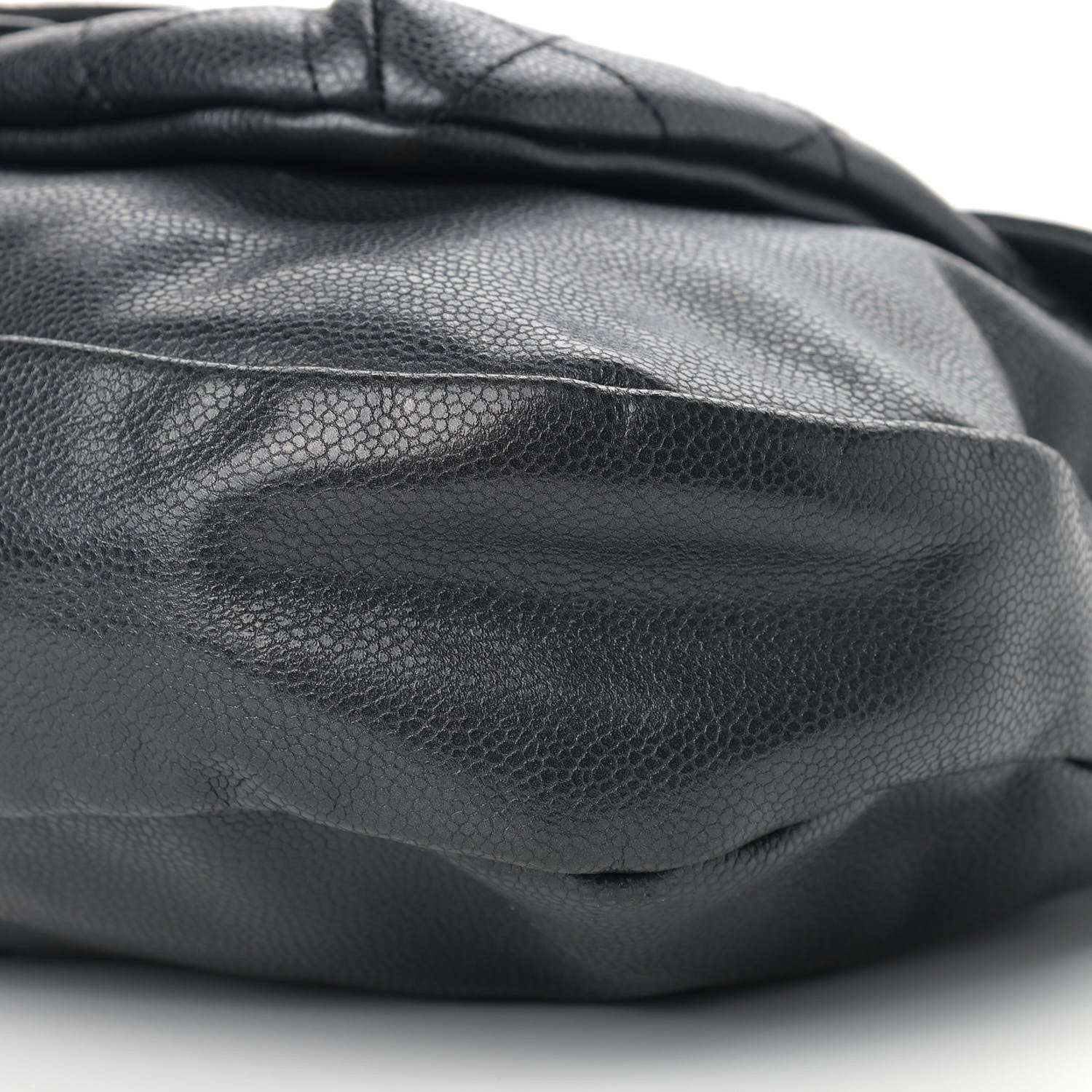 Chanel Glazed Caviar Coco Rider Flap Hobo Dark Grey 9 of 11