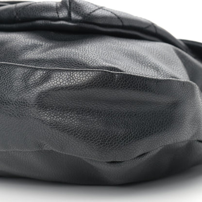 Chanel Glazed Caviar Coco Rider Flap Hobo Dark Grey 9 of 11