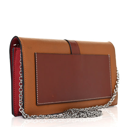 Loewe Grained Calfskin Chain Wallet Caramel Pecan 3 of 8