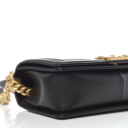 Chanel Caviar Quilted Medium Boy Flap Black 8 of 12