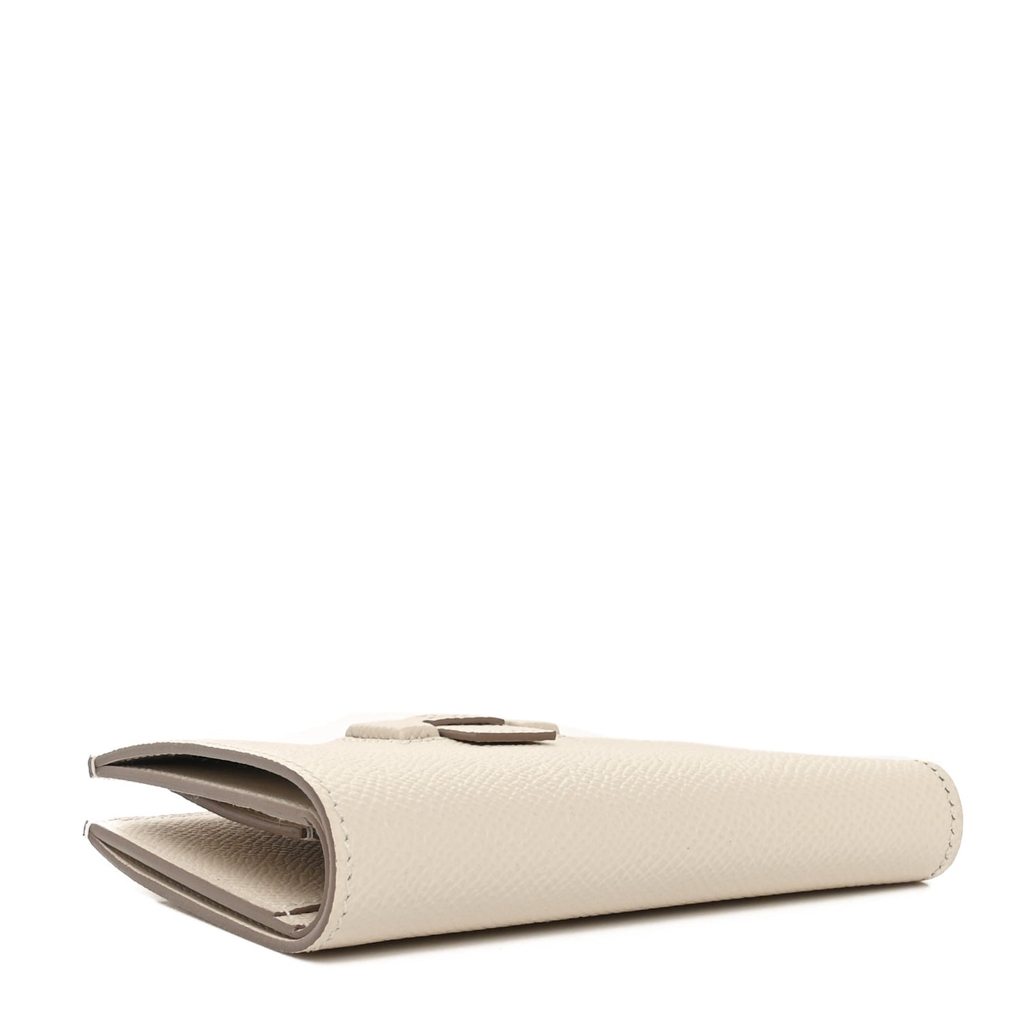 Epsom New H Passant Compact Wallet Craie
