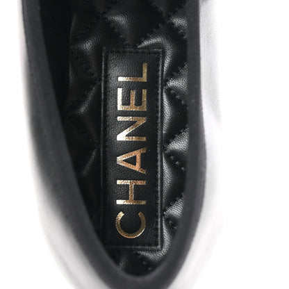 Chanel Lambskin Mary Jane Flats 35.5 Black 8 of 10