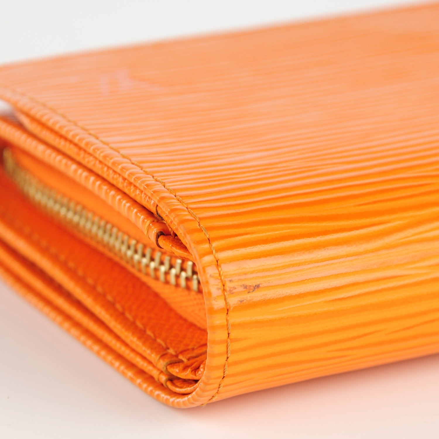 Louis Vuitton Epi Porte-Monnaie Billets Tresor Wallet Mandarine 8 of 8