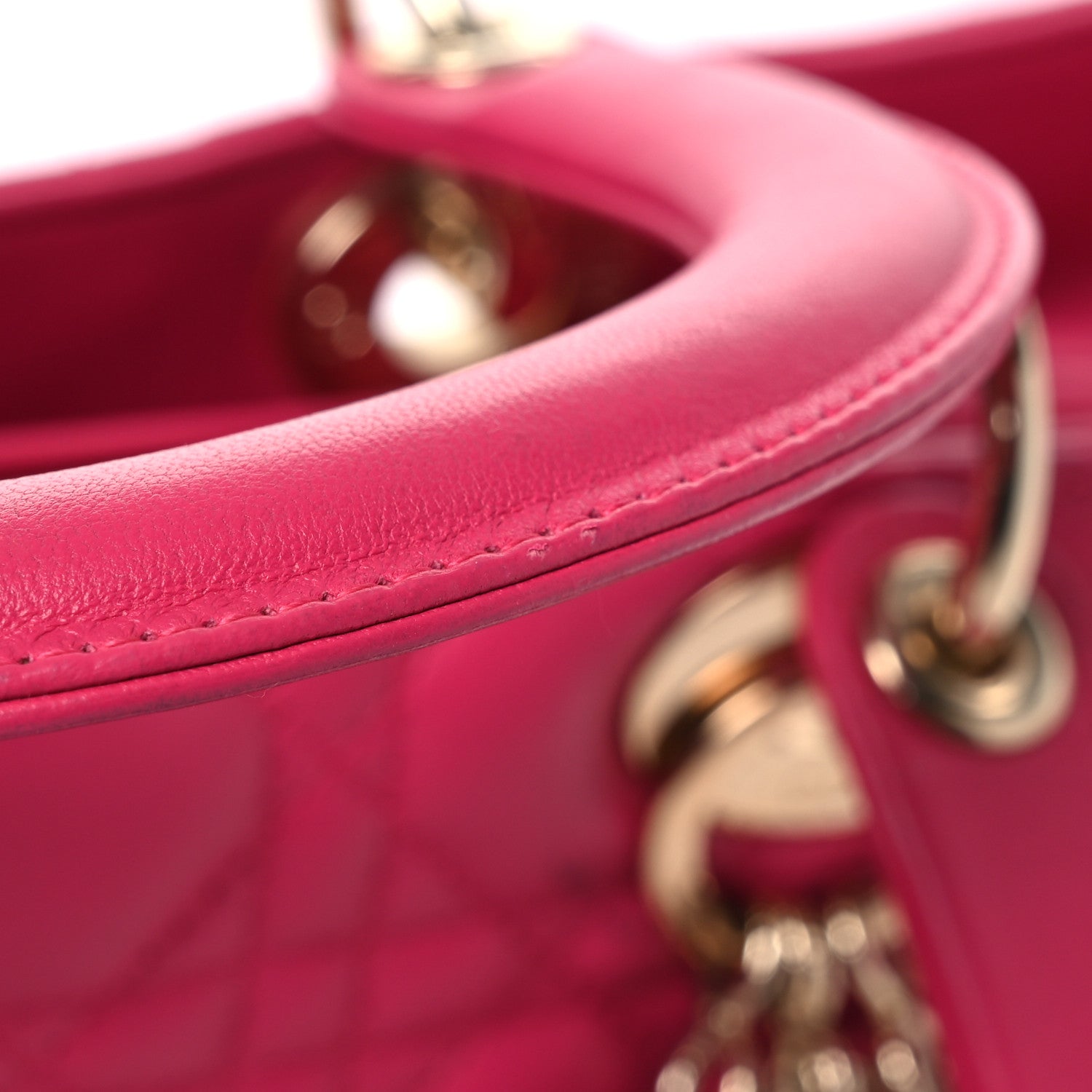 Christian Dior Lambskin Cannage Large Lady Dior Pink 19 of 20