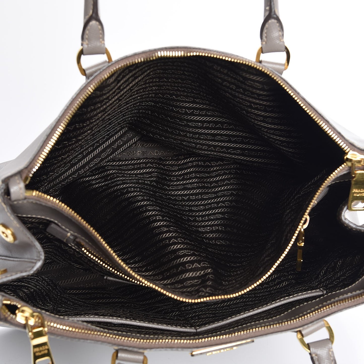 Saffiano Large Galleria Double Zip Tote Argilla