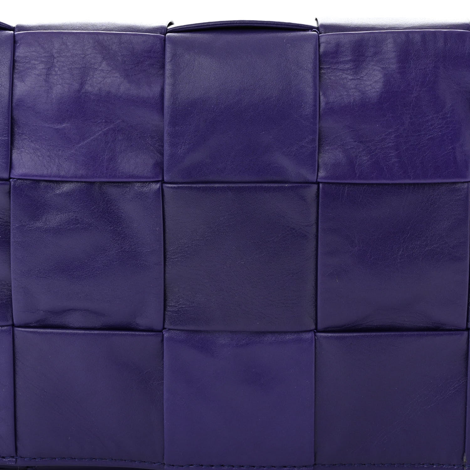 Bottega Veneta Paper Calfskin Maxi Intreccio Cassette Crossbody Bag Purple 8 of 10