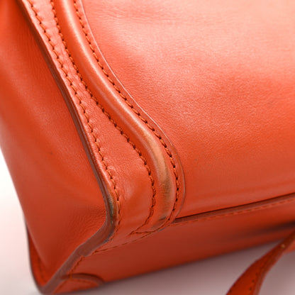 Celine Smooth Calfskin Nano Luggage Orange 12 of 22