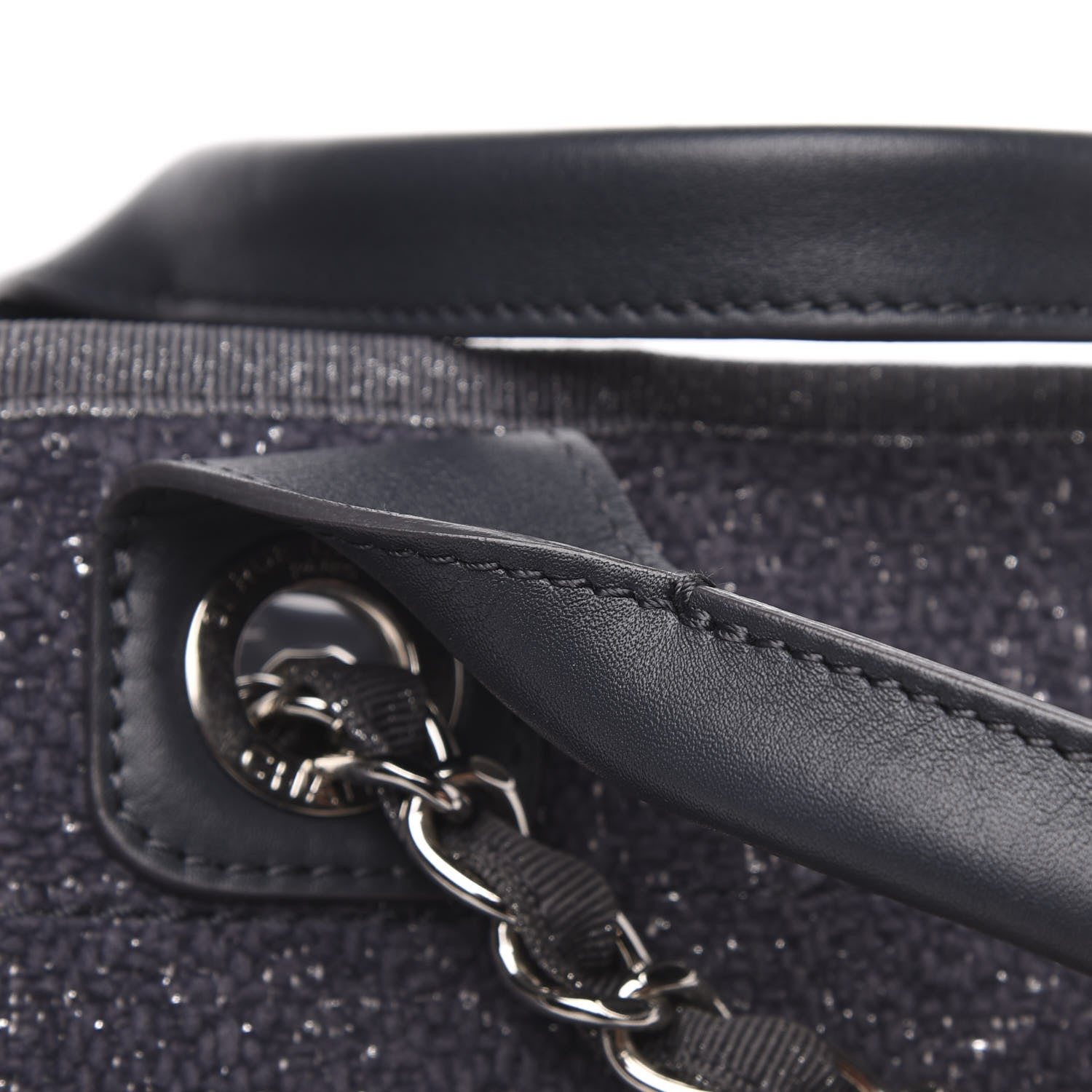 Chanel Lurex Boucle Medium Deauville Tote Grey 10 of 11