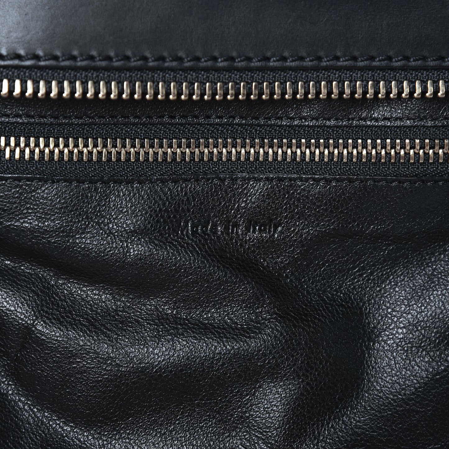 Calfskin Shrunken Lambskin Micro Tri-Color Luggage Black Brown White