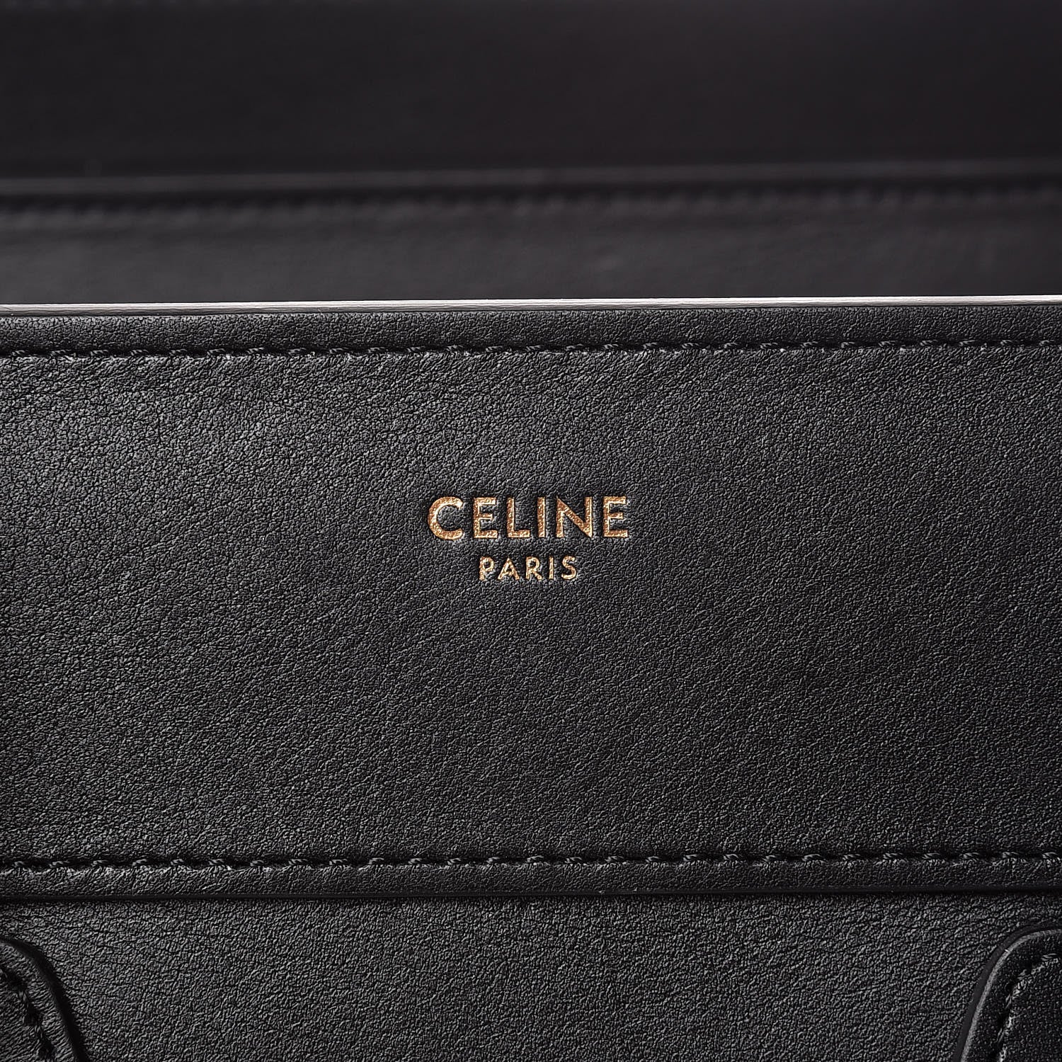 Celine Smooth Calfskin Micro Luggage Black 6 of 11
