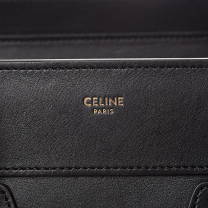 Celine Smooth Calfskin Micro Luggage Black 6 of 11
