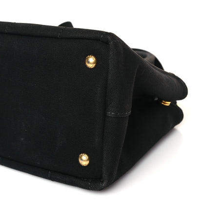 Prada Canapa Small Logo Tote Black 9 of 9