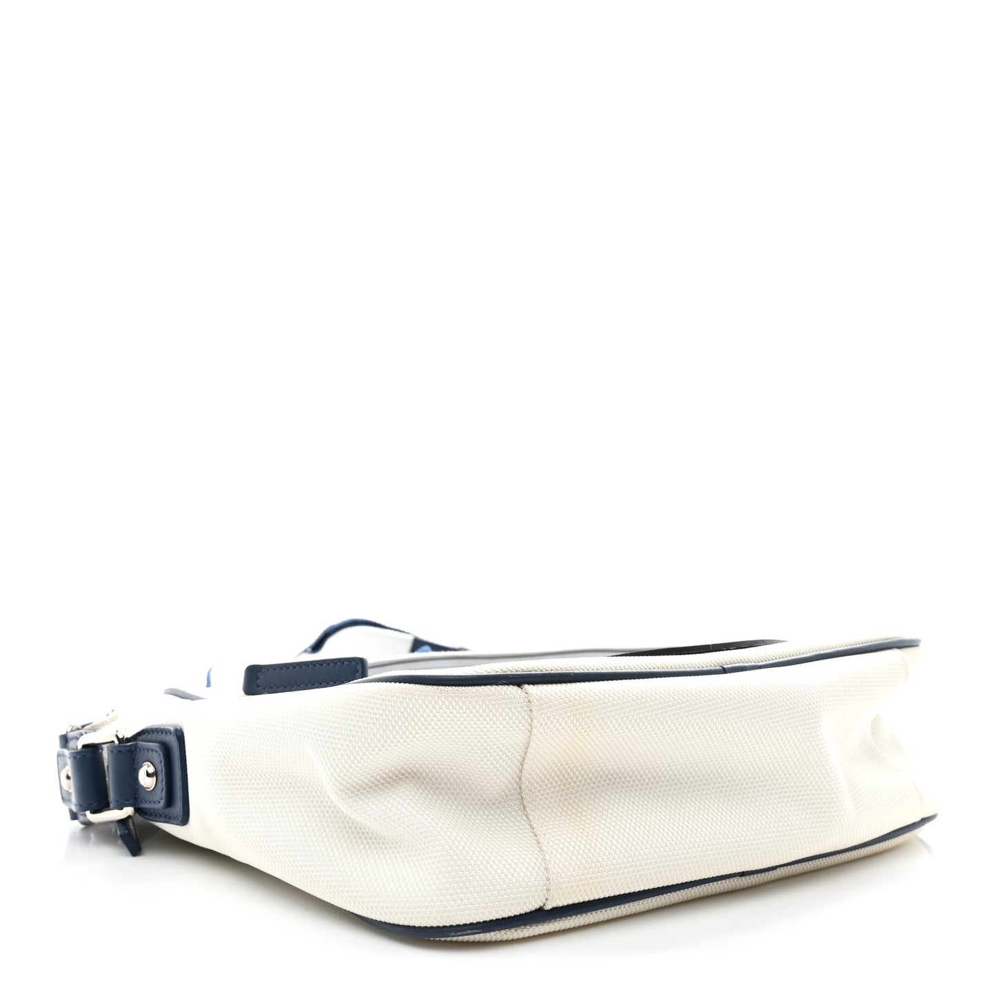 Nylon Rubber Messenger White Blue